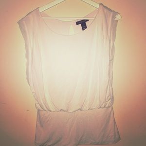 White House Black Market White Shirt Size M